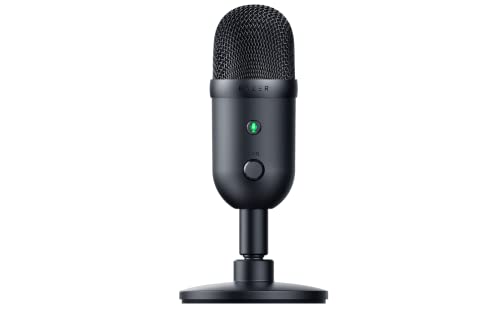 Razer Seiren V2 X - USB-Mikrofon für Streamer (25-mm Mikrofon, Supernieren-Richtcharakteristik, Verstärkungsbegrenzer, Mikrofonüberwachung, Schockdämpfer) Noir