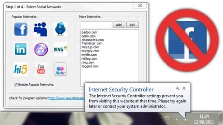 Internet Security Controller controla tu tiempo en las redes sociales