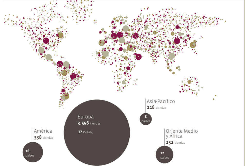 Foto de Mapas de expansión internacional de Inditex (3/3)
