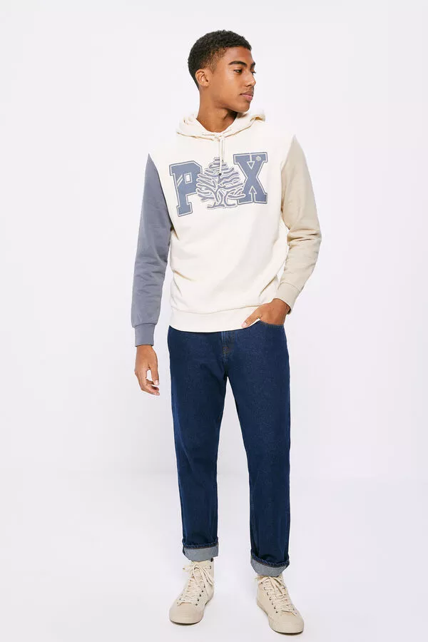 Sudadera árbol varsity color block