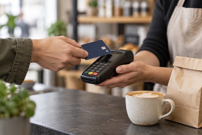 Pagando En Un Comercio