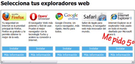 La "Browser Ballot Screen" <del>tiene</del> tenía un bug al ordenar los navegadores