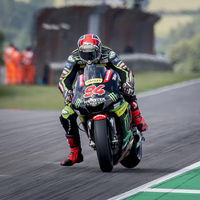 Jonas Folger sube al podio de MotoGP ante su afición: "Cuando me he puesto a liderar, no me lo creía"