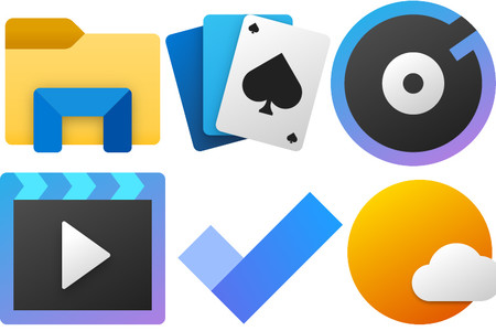 Este puede ser el diseño que veamos en los nuevos iconos de Windows 10 con la llegada de la actualización de primavera