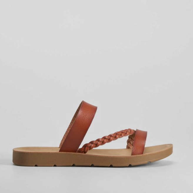 Sandalias con detalle trenza