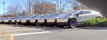 Tesla ya no sabe qué hacer con las Cybertruck que no vende, así que las está amontonando en el parking de un centro comercial. La ciudad se ha cansado: es ilegal
