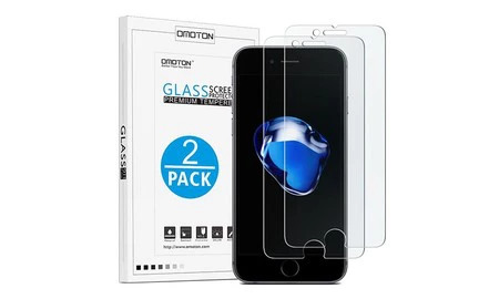 Con las laminas de cristal templado OMOTON, proteges tu iPhone 7 por 5,96 euros en Amazon