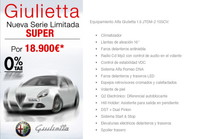 Alfa Romeo Giulietta serie limitada SUPER