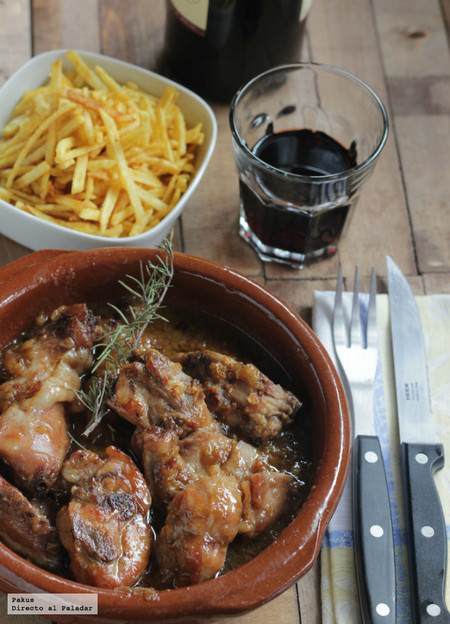 Receta de conejo guisado en cubalibre de Coca-Cola