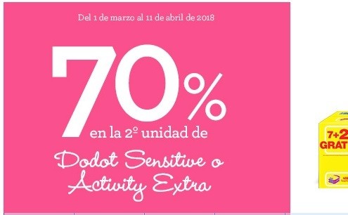 pañales dodot 70 descuento