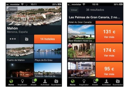 El inspirador de minube permite reservar tu hotel directamente desde la app