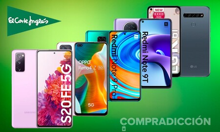 Estos smartphones de LG, OPPO, Samsung o Xiaomi te salen hasta un 40% más baratos esta semana en El Corte Inglés