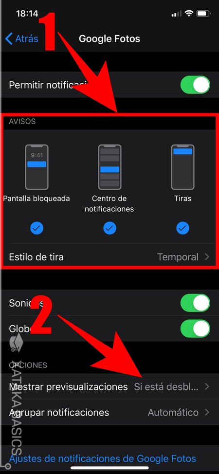 Configura Notificaciones