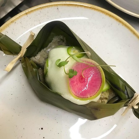 Tamal totonaco vegano de la zona de Papantla, Veracruz. Receta contemporánea mexicana