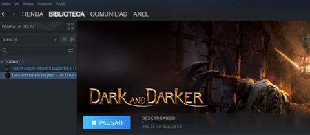 Biblioteca de juegos steam