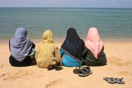Muslim beach