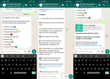 Bot Coronavirus Whatsapp