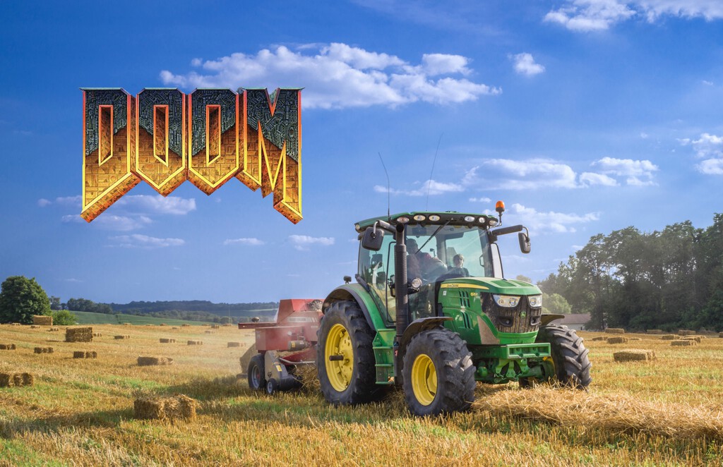 Alguien ha hackeado los tractores John Deere para arreglarlos libremente. Lo primero que ha hecho: ejecutar Doom