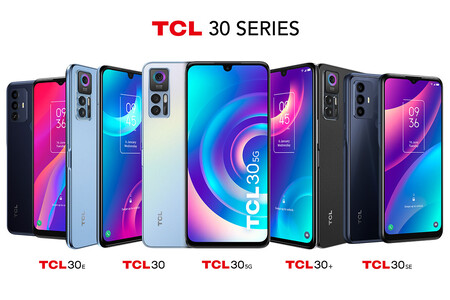 TCL lanza cinco móviles económicos con cámaras de 50 megapíxeles y mucha batería: así son los TCL 30 5G, TCL 30, TCL 30+, TCL 30E y TCL 30SE