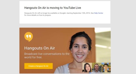 Hangouts On Air se muda de Google+ a YouTube Live