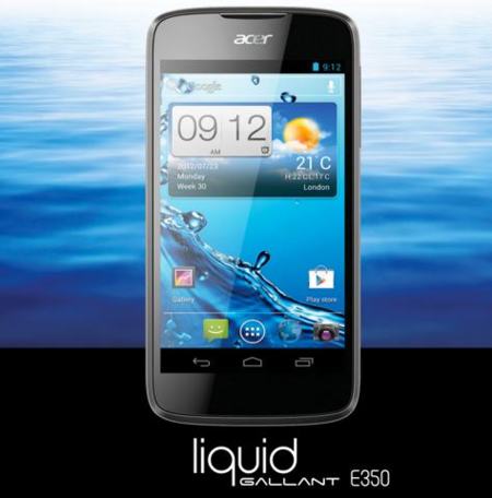 Acer Liquid Gallant Solo E350, ampliando el catálogo de Android Ice Cream Sandwich asequibles