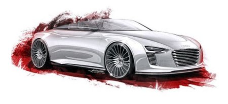 ¿Bocetos oficiales del Audi e-tron Roadster/Anniversario Concept?