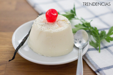 Panna cotta de vainilla. Receta