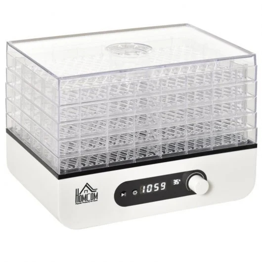Homcom Deshidratador de Alimentos con Temperatura Ajustable 400W