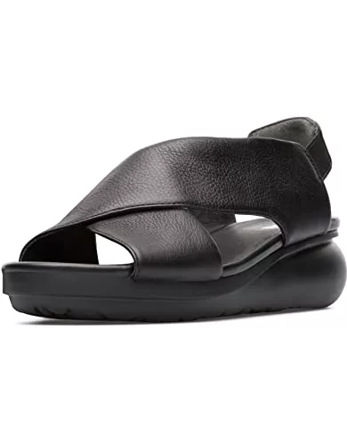 Camper Balloon-K200066, Sandalias de Punta Descubierta Mujer, Negro (Black 008), 41 EU