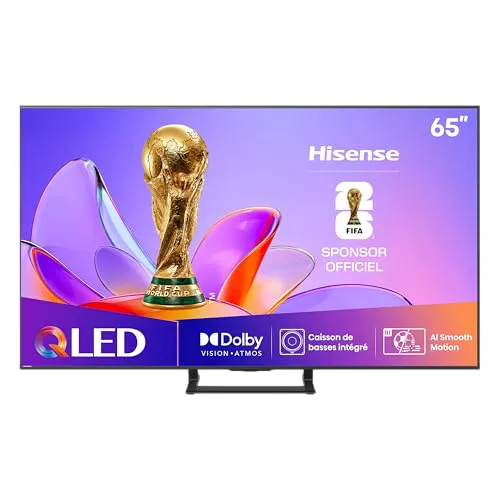 Hisense 65A7Q - QLED Smart TV, Dolby Vision & Atmos, Subwoofer Integrado