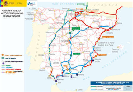 La DGT se dirige a los conductores del Paso del Estrecho