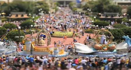 Un día en Eurodisney en Tilt & Shift