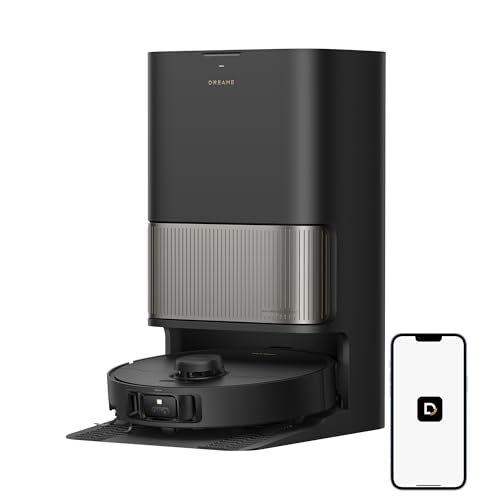 DREAME L40s Pro Ultra Aspiradora Robot, 19.000 Pa, Cepillo Doble HyperStream, Acceso a Altura de 4 cm, Cepillo Lateral Extensible y Elevable, Limpieza con Mopa de Agua Tibia a 75 °C, Autolimpieza 3.0
