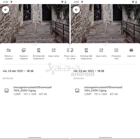 Google フォトのオプション