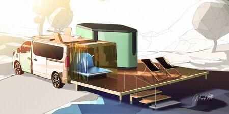 Hippie Caviar Hotel es el nuevo concepto de Renault de lo que debe ser la vida camper: una furgoneta con servicios a demanda