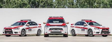 Mitsubishi Lancer Evolution safety car