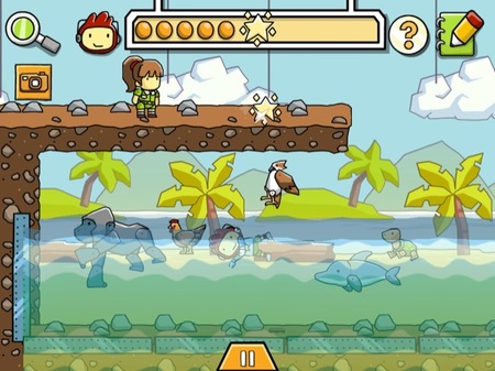 Scribblenauts Remix es un juego para que los peques practiquen y aprendan la relación causa-efecto