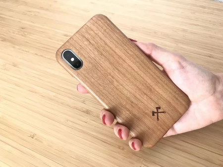 iPhone X ウッドケース