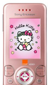 Hello Kitty 携帯電話 Sony Ericsson Sony Ericsson W395 Hello Kitty Pink Rare | eBay