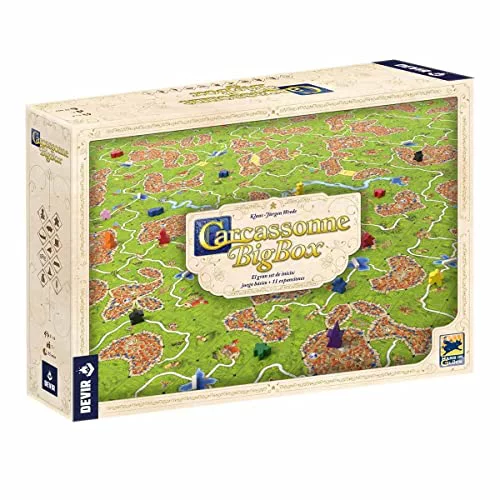Devir - Carcassonne Big Box, Carcassonne Plus, Juego de Mesa Completo + 11 Expansiones