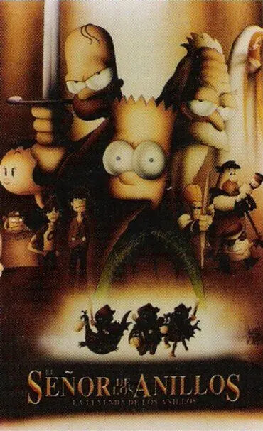 Tarjetas Simpson El Senor De Los Anillos Jpg