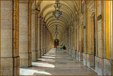 Soportales Plaza Comercio Lisboa