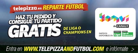 La nueva promoción de Telepizza te regala el partido de fútbol