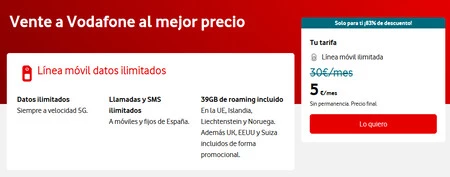 Promo Vodafone Solo Movil