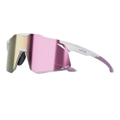 KAPVOE Gafas de Ciclismo Hombre Mujer Deportivas Gafas de Sol Béisbol Bicicleta Montaña MTB Running - K347