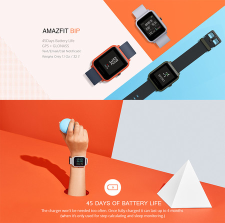 Xiaomi Amazfit Bip por 50,64 euros y envío desde España durante el 11-11 de AliExpress