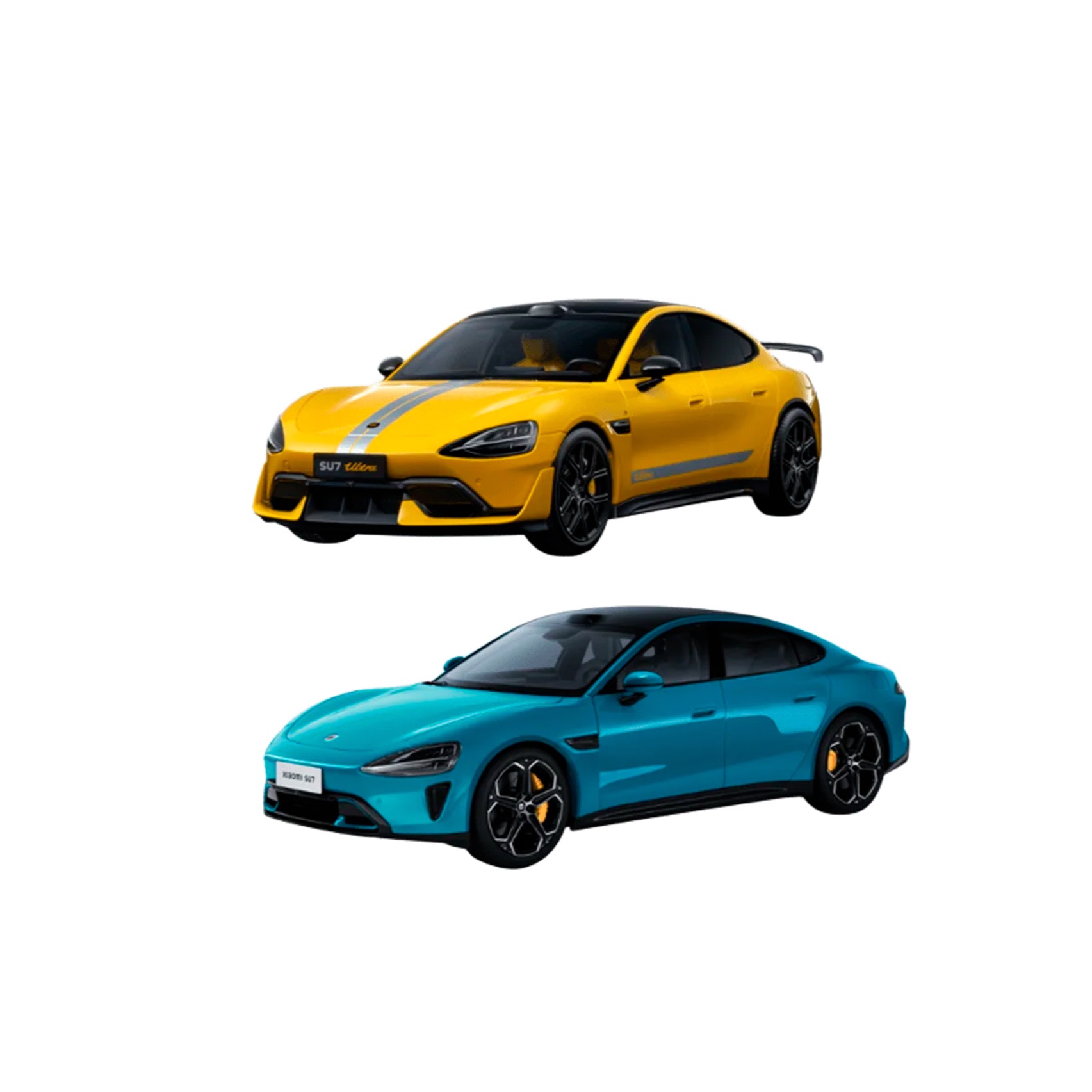 Xiaomi SU7 Ultra 1/18 Die-cast Model Car + Xiaomi SU7 1/18 Die-cast Model Car