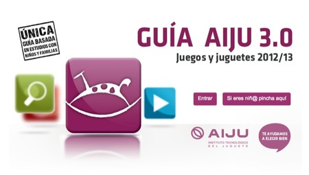 La guía AIJU presenta los juguetes más adecuados para los niños por su valor lúdico y pedagógico