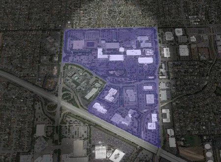 La zona del Apple Park antes de su construcción