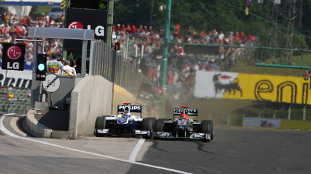 Schumacher Barrichello Hungria F1 2010